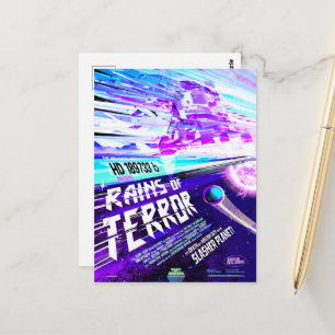 Sci-Fi Horror Film und Werbung, Terroranschläge Postkarte