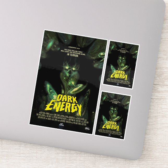 Sci-Fi Horror Movie Ad, Dark Energy Aufkleber (Detail)