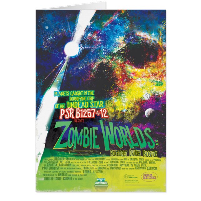 Sci-Fi Horror Movie Ad, Zombie Worlds (Vorne)