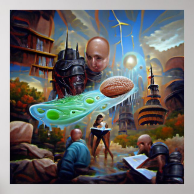 Sci fi imagination illustration poster art numériq (Devant)