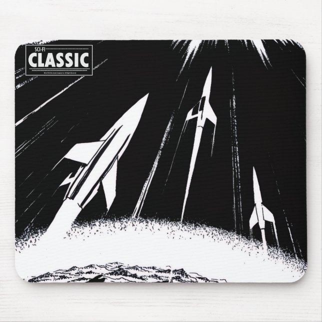 SCI-FI Klassik-Weltraum-Kunst-Mauspad Mousepad (Vorne)