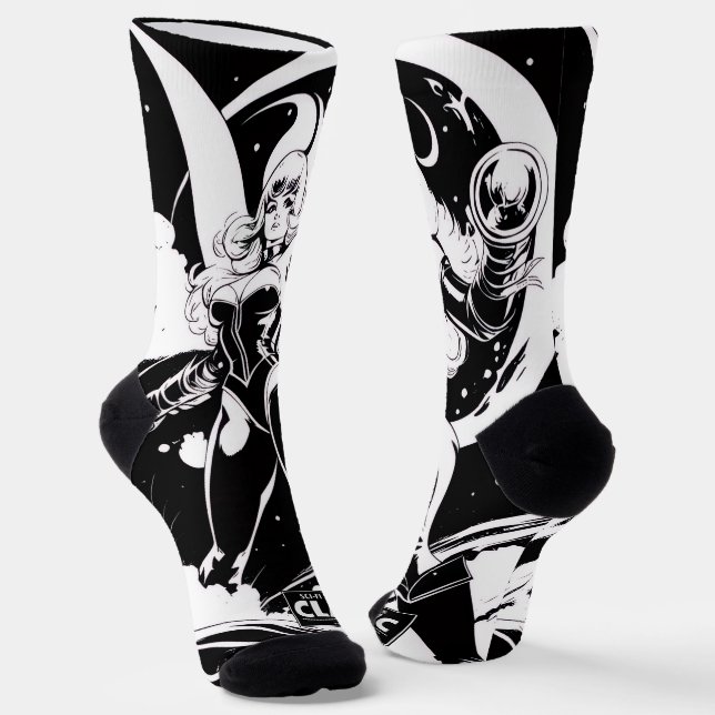 Sci-Fi-Klassiker: Cyber Punk Socken (Gewinkelt)