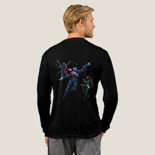 Sci-Fi Krieger vs Aliens   Hyper Anime T-Shirt Tri-Blend Shirt