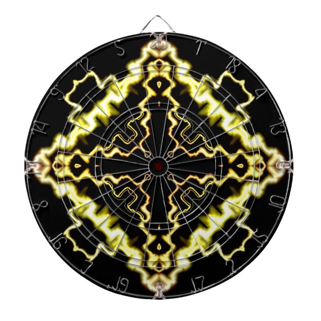 Sci-Fi Light abstrakt Art Dartscheibe (vorne)