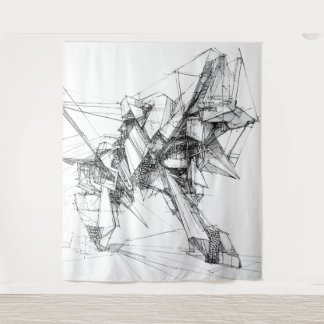 Sci-Fi Mecha Tapisserie murale d'art