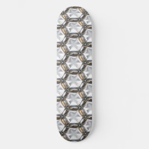 Sci-Fi Metallmuster 4 Skateboards