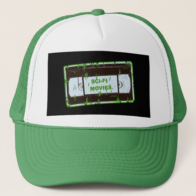 Sci-Fi-Movies Black & Green Truckerkappe (Vorderseite)