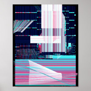 Sci-Fi Neo-Metropolis-Plakat Poster