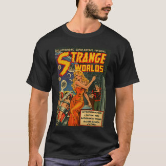 Sci Fi Pin Up Girl Science Fiction Vintage Horror  T-Shirt