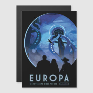 Sci-Fi-Reise-Werbung, Mond Europa Magneteinladung