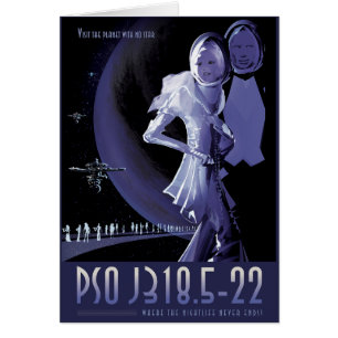 Sci-Fi-Reise-Werbung, Planet PSO J318.5-22