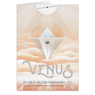 Sci-Fi Reise-Werbung, Planet Venus