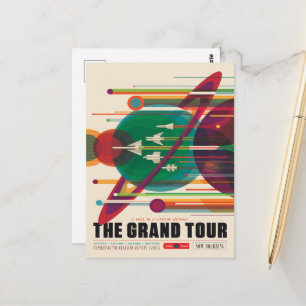Sci-Fi-Reise-Werbung, The Grand Tour Postkarte