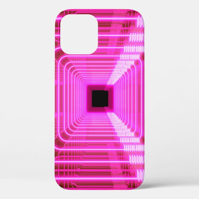 Sci-Fi Retro 3D: Pop Art Illustration Case-Mate iPhone Hülle (Rückseite)