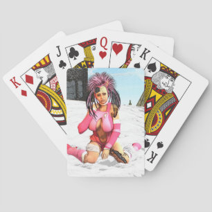 Sci Fi Snow Punk Spielkarten