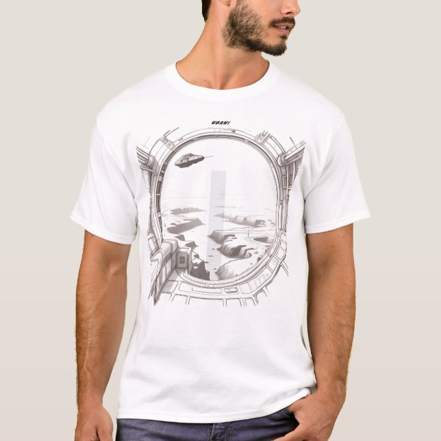 Sci-Fi-T - Shirt durch das Universum 02 G Front (Vorderseite)