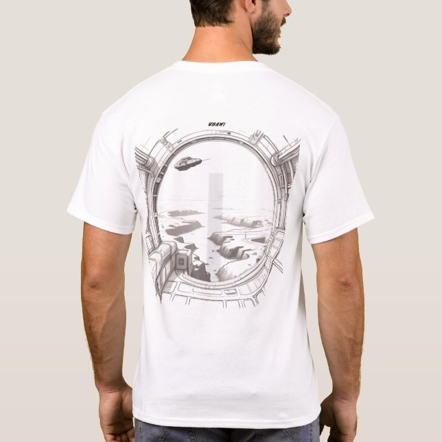 Sci-Fi-T - Shirt durch das Universum 02 G Zurück (Rückseite)