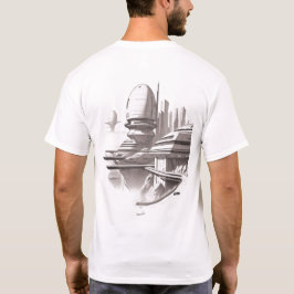 Sci-Fi-T - Shirt durch das Universum 03 A Zurück