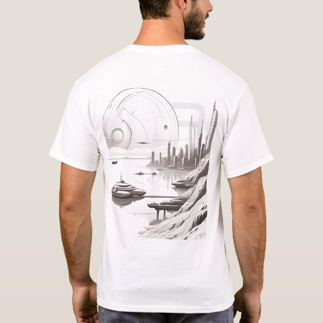 Sci-Fi-T - Shirt durch das Universum 03 B Zurück (Rückseite)