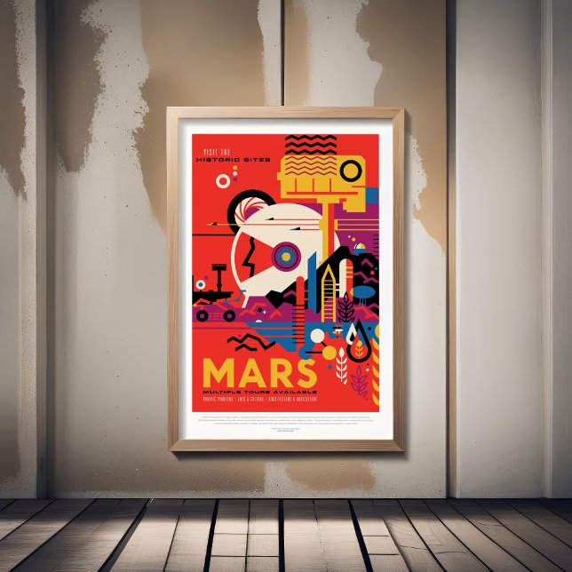 Sci-Fi Travel Ad, Mars Fotodruck (Von Creator hochgeladen)