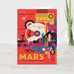Sci-Fi Travel Ad, Mars Karte