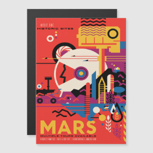 Sci-Fi Travel Ad, Mars Magneteinladung