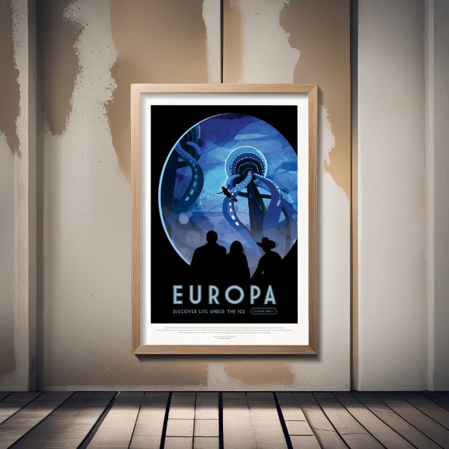 Sci-Fi Travel Ad, Moon Europa Poster (Von Creator hochgeladen)
