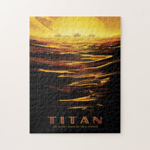 Sci-Fi Travel Ad, Moon Titan