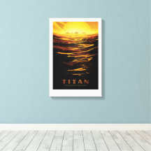 Sci-Fi Travel Ad, Moon Titan