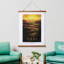 Sci-Fi Travel Ad, Moon Titan