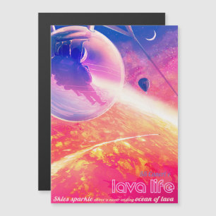 Sci-Fi Travel Ad, Planet 55 Cancri e Magneteinladung