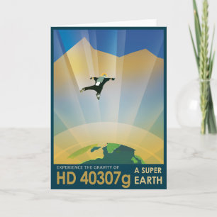 Sci-Fi Travel Ad, Planet HD 40307g Karte