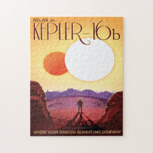 Sci-Fi Travel Ad, Planet Kepler-16b