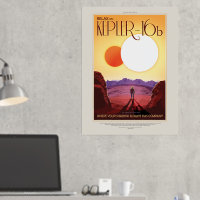 Sci-Fi Travel Ad, Planet Kepler 16b