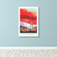 Sci-Fi Travel Ad, Planet Kepler-186f