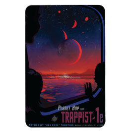 Sci-Fi Travel Ad, Planet Trapist-1e Magnet