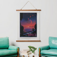Sci-Fi Travel Ad, Planet Trapist-1e
