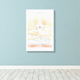 Sci-Fi Travel Ad, Planet Venus Leinwanddruck