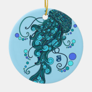 SCI - Quallen - Schnur-Käse-Vorfall - Tequilla Keramikornament