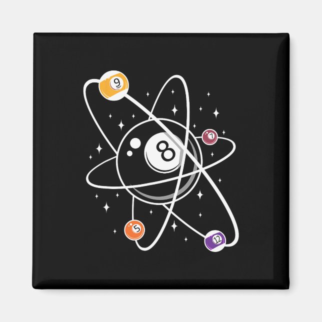 Science Atom Pool Lover 8 Billiard Magnet (Vorne)