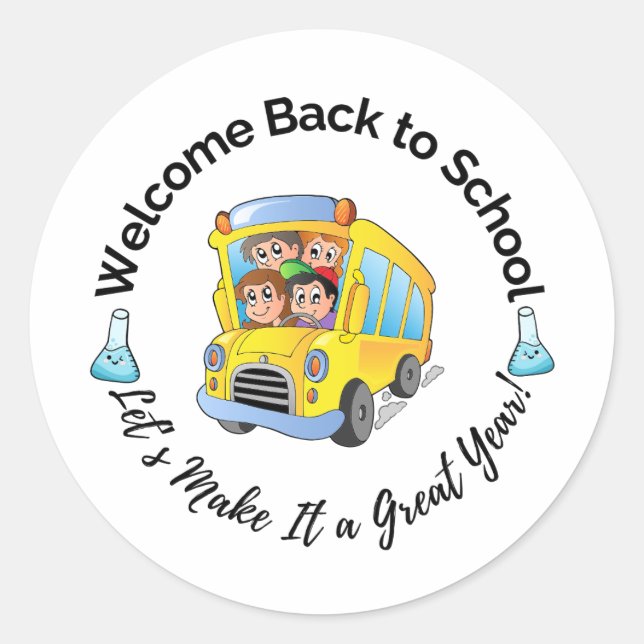 Science Back to School sticker (Vorderseite)