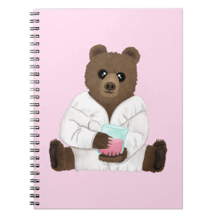 Science Bear Spiral Foto Notebook Notizblock