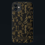 Science Biology Art Gold Muster Monogramm Case-Mate iPhone Hülle<br><div class="desc">Trendy Monogramm Design dieses Gehäuse macht das perfekte Zubehör. Mit dem goldenen Biologiemuster und dem Monogramm.Fügen Sie diesem Design Ihre benutzerdefinierte Formulierung hinzu, indem Sie die "Bearbeiten Sie diese Designvorlage"-Felder auf der rechten Seite des Elements verwenden, oder klicken Sie auf die blaue Schaltfläche "Anpassen Sie es", um den Text zu...</div>