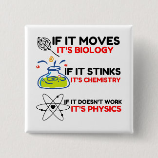 SCIENCE BIOLOGY CHEMISTRY PHYSICS BUTTON