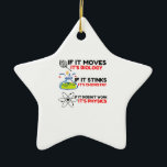 SCIENCE BIOLOGY CHEMISTRY PHYSICS KERAMIK ORNAMENT<br><div class="desc">Cool,  Comic,  Liebe,  Funny,  Coupes,  Vintager Sport,  Retro,  Niedlich,  Weihnachten,  Nerd,  Spaß,  Geek,  Hipster,  Wissenschaft</div>