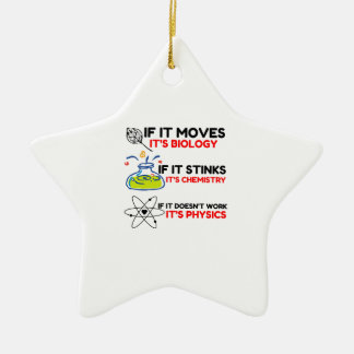 SCIENCE BIOLOGY CHEMISTRY PHYSICS KERAMIK ORNAMENT