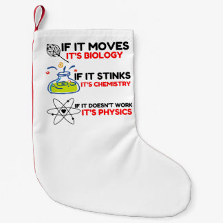 SCIENCE BIOLOGY CHEMISTRY PHYSICS KLEINER WEIHNACHTSSTRUMPF