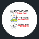 SCIENCE BIOLOGY CHEMISTRY PHYSICS RUNDER AUFKLEBER<br><div class="desc">Cool,  Comic,  Liebe,  Funny,  Coupes,  Vintager Sport,  Retro,  Niedlich,  Weihnachten,  Nerd,  Spaß,  Geek,  Hipster,  Wissenschaft</div>