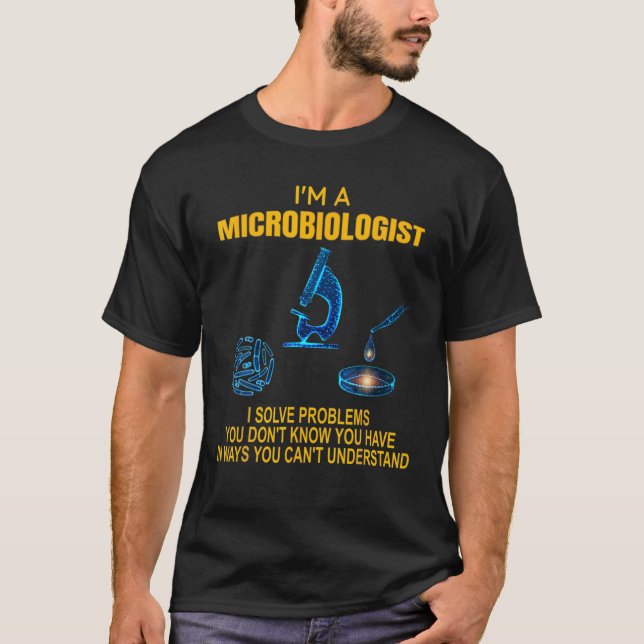 Science Biology Microbiology Labrador _Eacher Bact T-Shirt (Vorderseite)