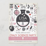 Science Birthday Invasion - Girl Birthday Party Einladung<br><div class="desc">Personalisieren Sie diese Science Birthday Einladungen für Mädchen und haben eine verrückte Mad Scientist Geburtstagsparty.

Matching Artikel verfügbar oder auf Anfrage.</div>